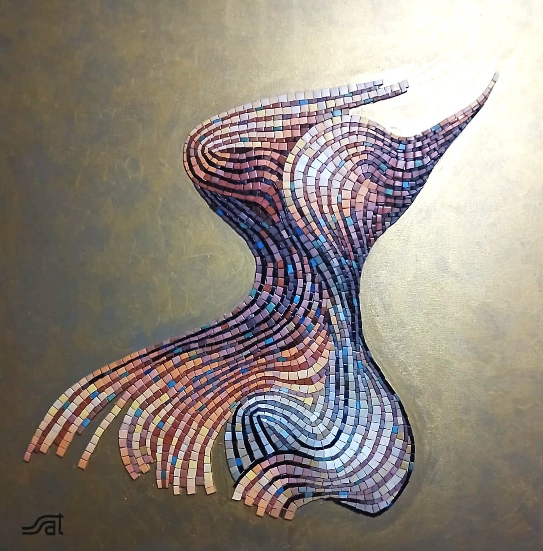 Relax, Porcelain, mosaic by Saimir Strati