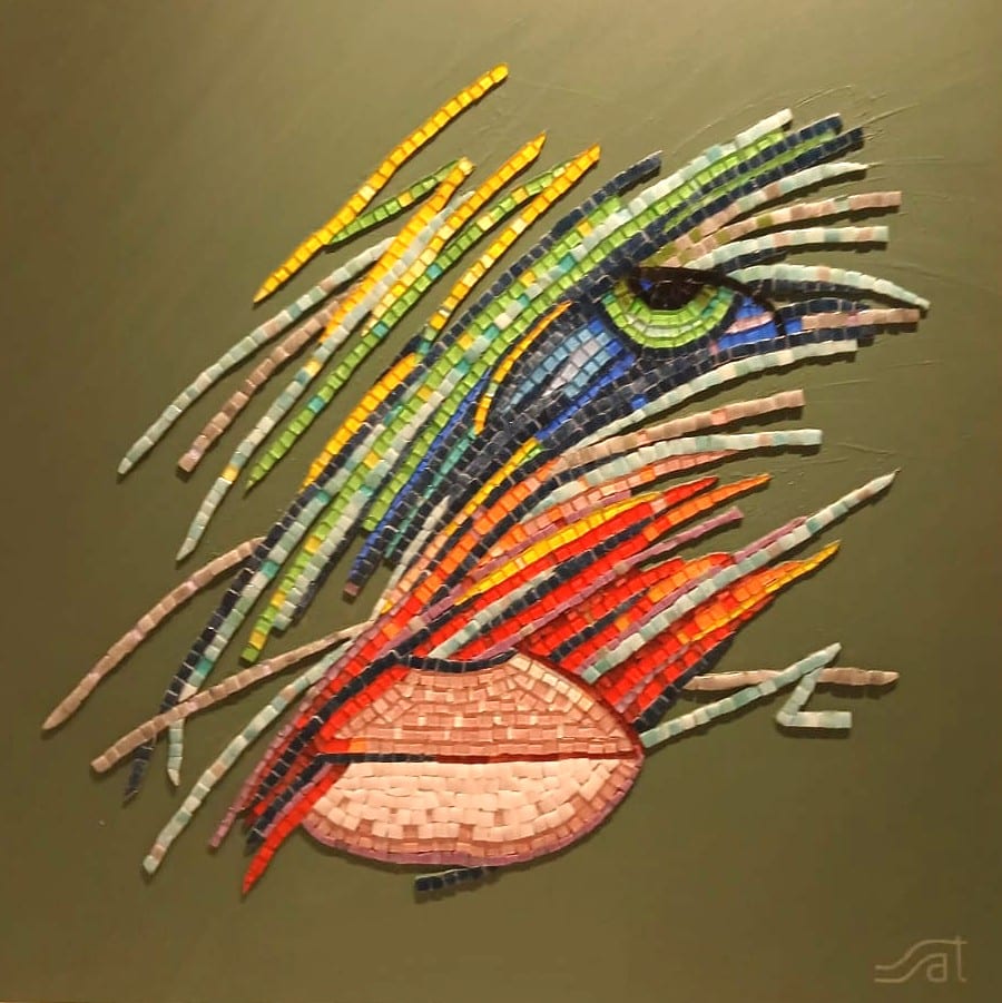 Almost, Porcelain, mosaic by Saimir Strati