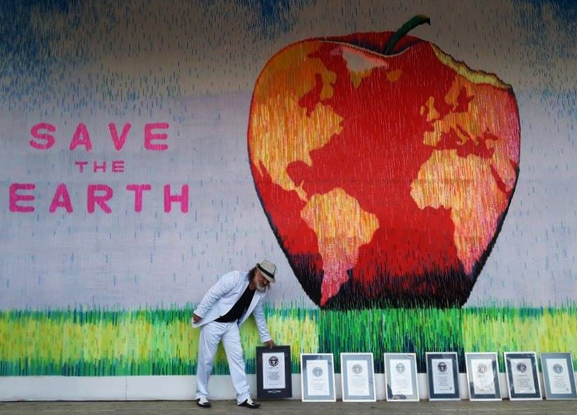 Completed Save the Earth mosaic